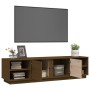 Honey brown solid pine wood TV cabinet 156x40x40 cm by vidaXL, TV Furniture - Ref: Foro24-814457, Price: 102,44 €, Discount: %