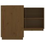 Honey brown solid pine wood desk 110x50x75 cm by vidaXL, Desks - Ref: Foro24-814507, Price: 131,54 €, Discount: %