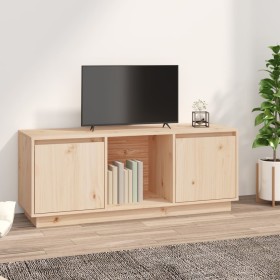 Solid pine wood TV cabinet 110.5x35x44 cm by vidaXL, TV Furniture - Ref: Foro24-814339, Price: 83,26 €, Discount: %