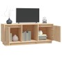 Mueble de TV de madera maciza de pino 110,5x35x44 cm de vidaXL, Muebles TV - Ref: Foro24-814339, Precio: 91,99 €, Descuento: %