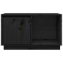 Solid black pine wood TV cabinet 74x35x44 cm by vidaXL, TV Furniture - Ref: Foro24-814338, Price: 54,99 €, Discount: %