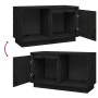 Solid black pine wood TV cabinet 74x35x44 cm by vidaXL, TV Furniture - Ref: Foro24-814338, Price: 54,99 €, Discount: %