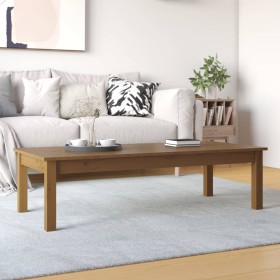 Solid honey brown pine wood coffee table 110x50x30 cm by vidaXL, Coffee table - Ref: Foro24-814237, Price: 77,99 €, Discount: %