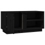 Mueble de TV madera maciza de pino negro 80x35x40,5 cm de vidaXL, Muebles TV - Ref: Foro24-814468, Precio: 71,87 €, Descuento: %