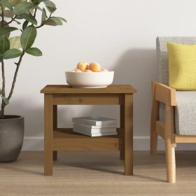 Solid honey brown pine wood coffee table 45x45x40 cm by vidaXL, Coffee table - Ref: Foro24-814267, Price: 55,99 €, Discount: %