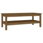 Mesa de centro madera maciza de pino marrón miel 110x50x40 cm de vidaXL, Mesas de centro - Ref: Foro24-814277, Precio: 101,63...