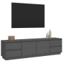 Mueble de TV madera maciza de pino gris 176x37x47,5 cm de vidaXL, Muebles TV - Ref: Foro24-814321, Precio: 236,19 €, Descuent...