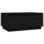 Mesa de centro de madera maciza de pino negro 80x50x35 cm de vidaXL, Mesas de centro - Ref: Foro24-814443, Precio: 79,33 €, D...