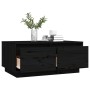 Mesa de centro de madera maciza de pino negro 80x50x35 cm de vidaXL, Mesas de centro - Ref: Foro24-814443, Precio: 79,33 €, D...