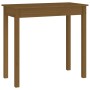 Honey brown solid pine wood console table 80x40x75 cm by vidaXL, Side tables - Ref: Foro24-814247, Price: 76,99 €, Discount: %