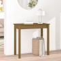 Honey brown solid pine wood console table 80x40x75 cm by vidaXL, Side tables - Ref: Foro24-814247, Price: 76,99 €, Discount: %