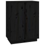 Aparador de madera maciza de pino negro 60x35x80 cm de vidaXL, Aparadores - Ref: Foro24-814493, Precio: 87,23 €, Descuento: %