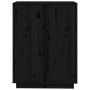 Aparador de madera maciza de pino negro 60x35x80 cm de vidaXL, Aparadores - Ref: Foro24-814493, Precio: 87,23 €, Descuento: %