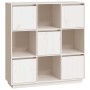 High sideboard in solid white pine wood 110.5x35x117 cm by vidaXL, Sideboards - Ref: Foro24-814370, Price: 134,79 €, Discount: %