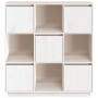 High sideboard in solid white pine wood 110.5x35x117 cm by vidaXL, Sideboards - Ref: Foro24-814370, Price: 134,79 €, Discount: %