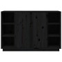 Aparador de madera maciza de pino negro 120x35x80 cm de vidaXL, Aparadores - Ref: Foro24-814503, Precio: 191,99 €, Descuento: %