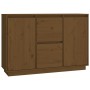 Aparador de madera maciza de pino marrón miel 111x34x75 cm de vidaXL, Aparadores - Ref: Foro24-814312, Precio: 120,25 €, Desc...