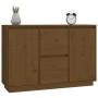 Aparador de madera maciza de pino marrón miel 111x34x75 cm de vidaXL, Aparadores - Ref: Foro24-814312, Precio: 120,25 €, Desc...