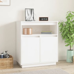 Solid white pine wood sideboard 70x34x80 cm by vidaXL, Sideboards - Ref: Foro24-814385, Price: 79,99 €, Discount: %