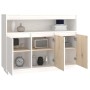 Solid white pine wood sideboard 104.5x34x80 cm by vidaXL, Sideboards - Ref: Foro24-814390, Price: 174,88 €, Discount: %