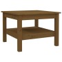 Solid pine honey brown coffee table 55x55x40 cm by vidaXL, Coffee table - Ref: Foro24-814272, Price: 74,99 €, Discount: %