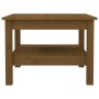 Mesa de centro madera maciza de pino marrón miel 55x55x40 cm de vidaXL, Mesas de centro - Ref: Foro24-814272, Precio: 74,72 €...