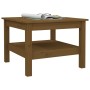 Mesa de centro madera maciza de pino marrón miel 55x55x40 cm de vidaXL, Mesas de centro - Ref: Foro24-814272, Precio: 74,72 €...