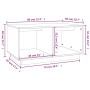 Couchtisch Massivholz Kiefer schwarz 80x50x40 cm von vidaXL, Couchtisch - Ref: Foro24-814438, Preis: 55,99 €, Rabatt: %