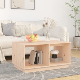 Solid pine wood coffee table 80x50x40 cm by vidaXL, Coffee table - Ref: Foro24-814434, Price: 50,99 €, Discount: %