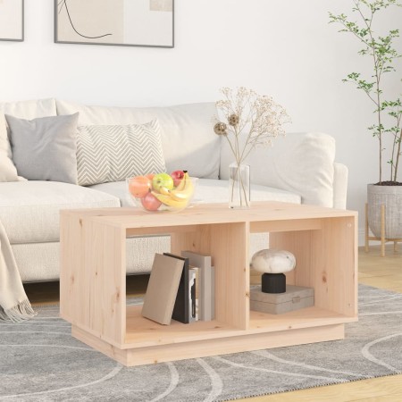 Solid pine wood coffee table 80x50x40 cm by vidaXL, Coffee table - Ref: Foro24-814434, Price: 50,57 €, Discount: %