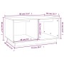 Couchtisch aus massivem Kiefernholz, 80 x 50 x 40 cm von vidaXL, Couchtisch - Ref: Foro24-814434, Preis: 50,57 €, Rabatt: %