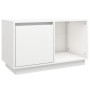 Solid white pine wood TV stand 74x35x44 cm by vidaXL, TV Furniture - Ref: Foro24-814335, Price: 54,38 €, Discount: %