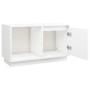 Solid white pine wood TV stand 74x35x44 cm by vidaXL, TV Furniture - Ref: Foro24-814335, Price: 54,38 €, Discount: %