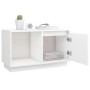 Solid white pine wood TV stand 74x35x44 cm by vidaXL, TV Furniture - Ref: Foro24-814335, Price: 54,38 €, Discount: %