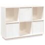 Solid white pine wood sideboard 110.5x35x80 cm by vidaXL, Sideboards - Ref: Foro24-814355, Price: 133,17 €, Discount: %