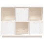 Solid white pine wood sideboard 110.5x35x80 cm by vidaXL, Sideboards - Ref: Foro24-814355, Price: 133,17 €, Discount: %