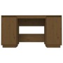 Honey brown solid pine wood desk 140x50x75 cm by vidaXL, Desks - Ref: Foro24-814327, Price: 117,36 €, Discount: %