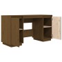 Honey brown solid pine wood desk 140x50x75 cm by vidaXL, Desks - Ref: Foro24-814327, Price: 117,36 €, Discount: %