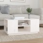 Solid white pine wood coffee table 90x49x40.5 cm by vidaXL, Coffee table - Ref: Foro24-814400, Price: 75,99 €, Discount: %