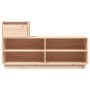 Mueble zapatero de madera maciza de pino 110x34x61 cm de vidaXL, Zapateros y organizadores de calzado - Ref: Foro24-814449, P...