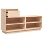 Mueble zapatero de madera maciza de pino 110x34x61 cm de vidaXL, Zapateros y organizadores de calzado - Ref: Foro24-814449, P...