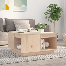 Solid pine wood coffee table 60x61x32.5 cm by vidaXL, Coffee table - Ref: Foro24-814529, Price: 77,49 €, Discount: %