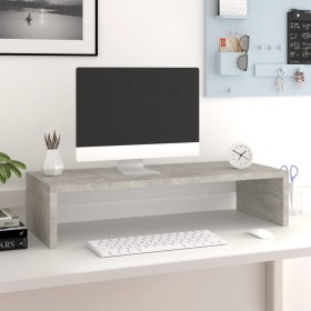 Concrete gray wood screen support 60x23.5x12 cm by vidaXL, TV Furniture - Ref: Foro24-340640, Price: 25,28 €, Discount: %