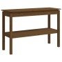 Mesa consola de madera maciza de pino marrón miel 110x40x75 cm de vidaXL, Mesas auxiliares - Ref: Foro24-814302, Precio: 88,5...