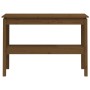 Mesa consola de madera maciza de pino marrón miel 110x40x75 cm de vidaXL, Mesas auxiliares - Ref: Foro24-814302, Precio: 88,5...