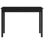 Solid black pine wood console table 110x40x75 cm by vidaXL, Side tables - Ref: Foro24-814243, Price: 97,99 €, Discount: %