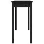 Solid black pine wood console table 110x40x75 cm by vidaXL, Side tables - Ref: Foro24-814243, Price: 97,99 €, Discount: %