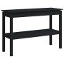 Mesa consola madera maciza de pino negro 110x40x75 cm de vidaXL, Mesas auxiliares - Ref: Foro24-814303, Precio: 107,99 €, Des...