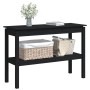 Mesa consola madera maciza de pino negro 110x40x75 cm de vidaXL, Mesas auxiliares - Ref: Foro24-814303, Precio: 107,99 €, Des...