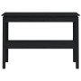 Mesa consola madera maciza de pino negro 110x40x75 cm de vidaXL, Mesas auxiliares - Ref: Foro24-814303, Precio: 107,99 €, Des...